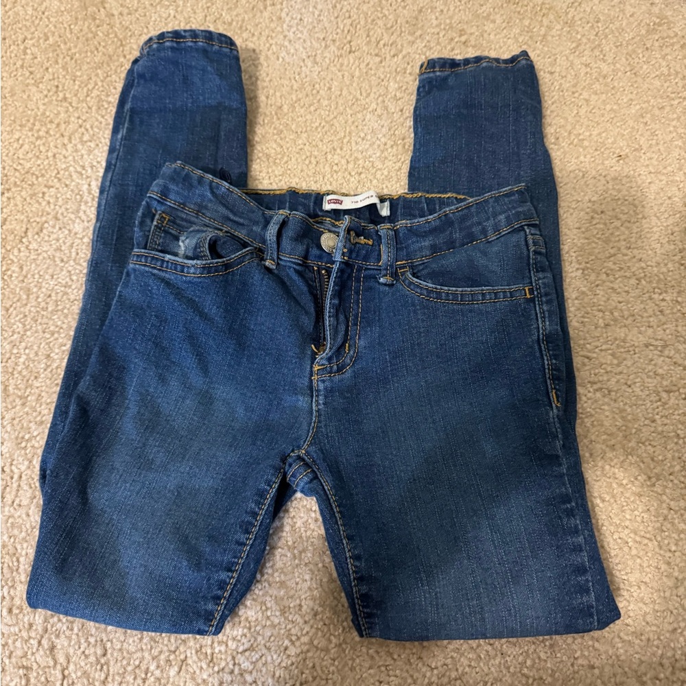 Size 7 Regular Levi’s 710 Super Skinny Dark Wash Skinny Jeans
